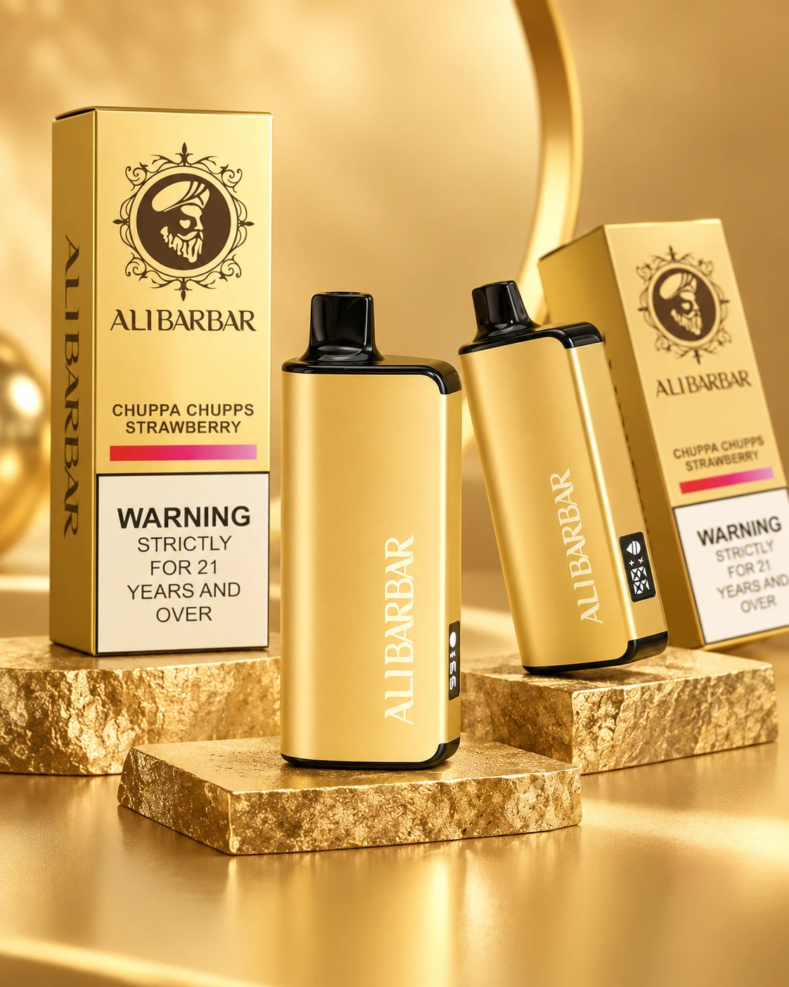 ALIBARBAR INGOT 9000 gold device and packaging product display